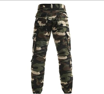 Camouflage Pants for Men Camo Cargo Work Pants Trousers with 8 Pockets